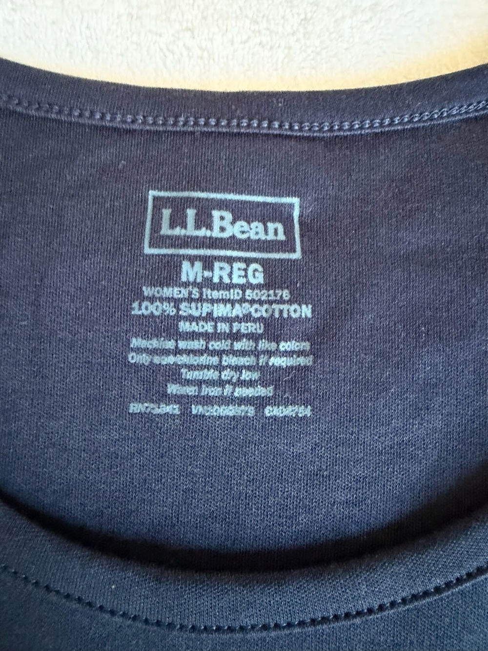 L.L. Bean Dark Navy Classic Scoop Tank - Picture 3 of 6